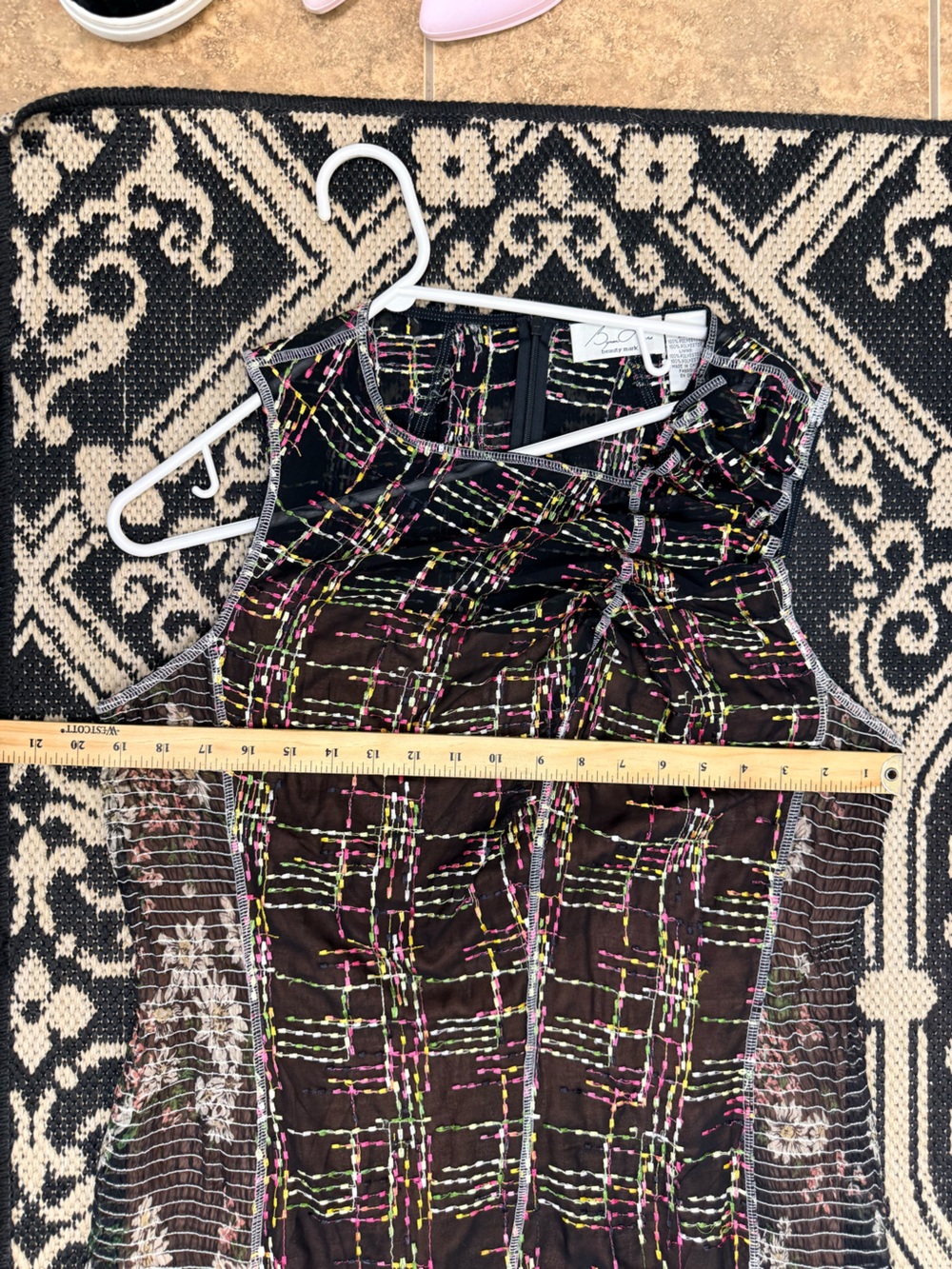 Anthropologie x Byron Lars beauty mark embroidered sheath dress 12 - Picture 11 of 12